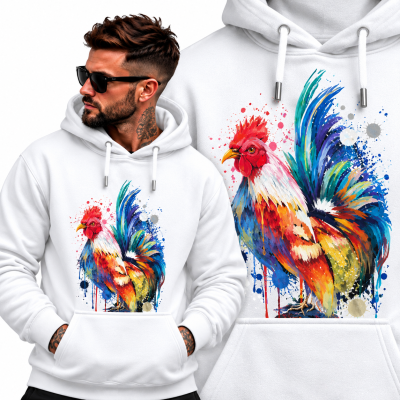 BLUZA Z KAPTUREM ZWIERZĘTA KURCZAK 4
